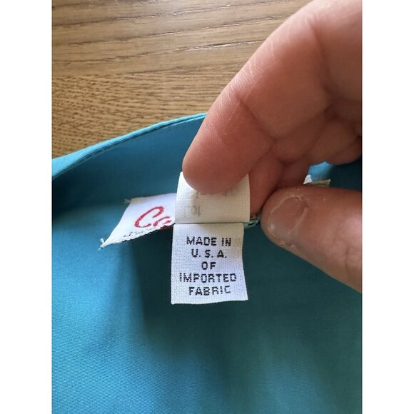 Caron Chicago Women Petite Size 10 Button Top Shoulder Pads Vintage USA MADE - Picture 6 of 9